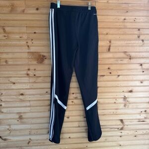 adidas Condivo 14 Track Pants Climacool Black White Women's Sz Med Gym Workout